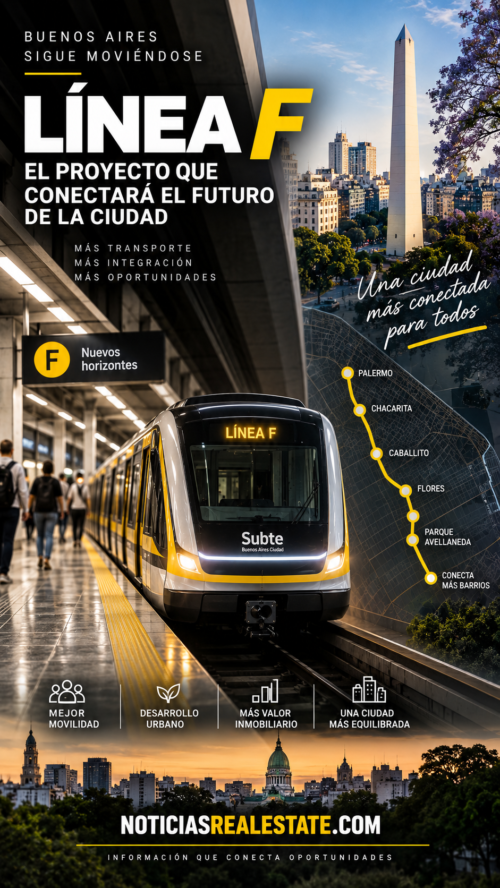 Línea F: 12 estaciones 7 barrios que revalorizan el mercado inmobiliario de CABA 3 Linea F 12 estaciones 7 barrios.