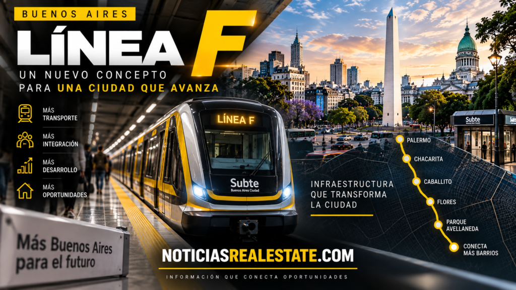 Línea F: 12 estaciones 7 barrios que revalorizan el mercado inmobiliario de CABA 3 Línea F 12 estaciones que revalorizan 7 barrios porteños